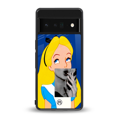 wonderland treat back phone cover | glass case for google pixel 6 pro