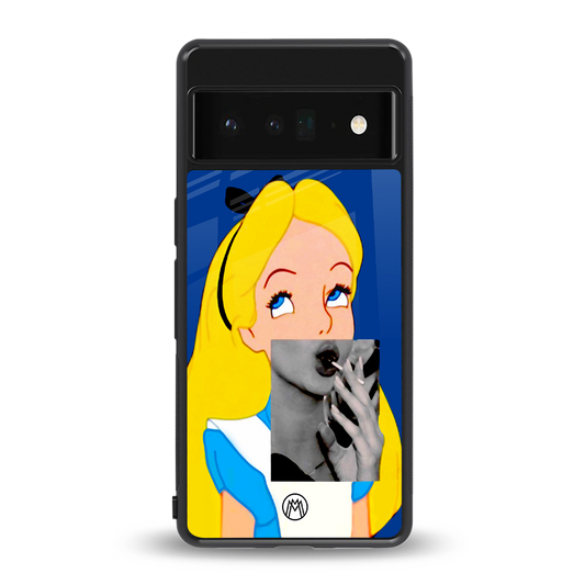 wonderland treat back phone cover | glass case for google pixel 6 pro
