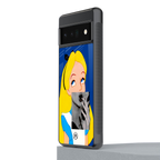 wonderland treat back phone cover | glass case for google pixel 6 pro