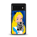 wonderland treat back phone cover | glass case for google pixel 6