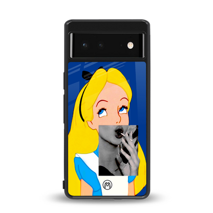 wonderland treat back phone cover | glass case for google pixel 6