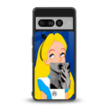 wonderland treat back phone cover | glass case for google pixel 7 pro