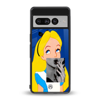 wonderland treat back phone cover | glass case for google pixel 7 pro