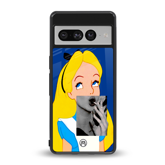 wonderland treat back phone cover | glass case for google pixel 7 pro