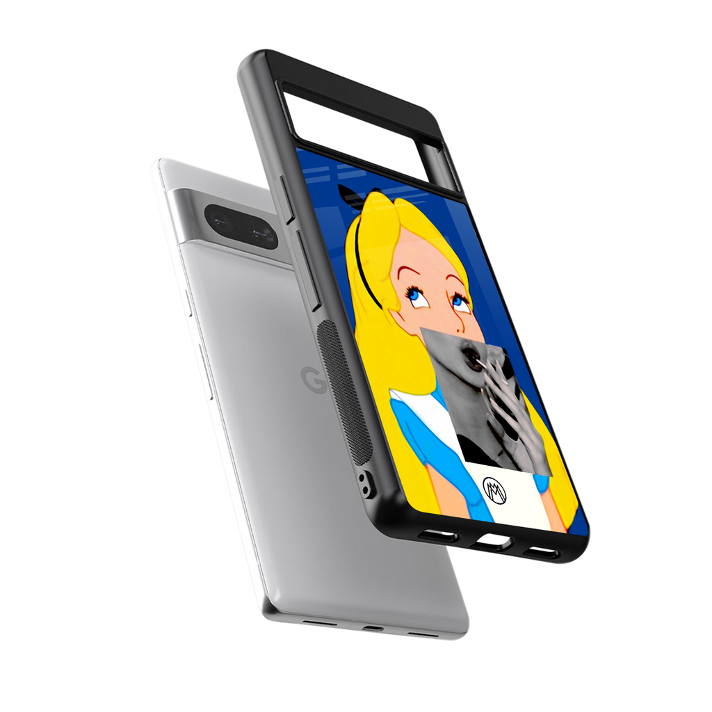 wonderland treat back phone cover | glass case for Google Pixel 7