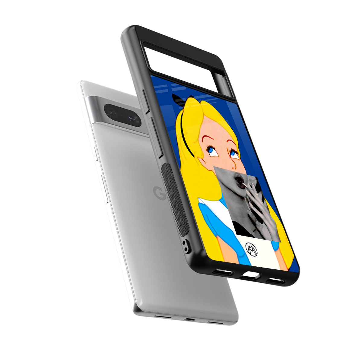 wonderland treat back phone cover | glass case for Google Pixel 7A