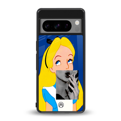 wonderland treat back phone cover | glass case for google pixel 8 pro