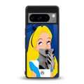 wonderland treat back phone cover | glass case for google pixel 8 pro