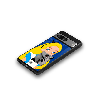 wonderland treat back phone cover | glass case for Google Pixel 8