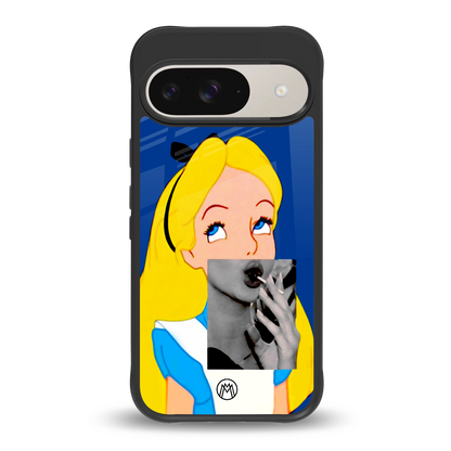 wonderland treat back phone cover | glass case for google pixel 9