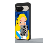 wonderland treat back phone cover | glass case for google pixel 9