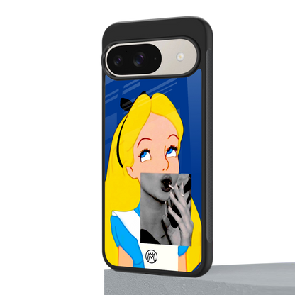 wonderland treat back phone cover | glass case for google pixel 9