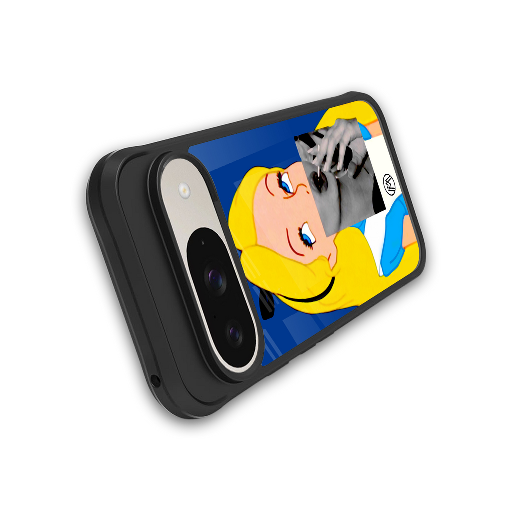 wonderland treat back phone cover | glass case for google pixel 9
