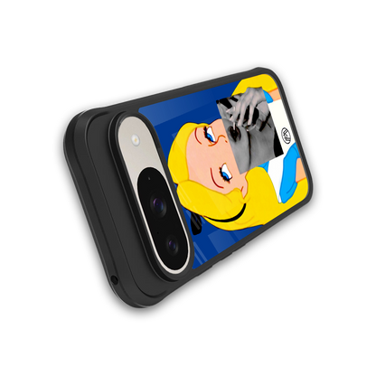 wonderland treat back phone cover | glass case for google pixel 9