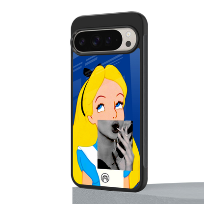 wonderland treat back phone cover | glass case for google pixel 9 pro