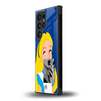 wonderland treat back phone cover | glass case for samsung galaxy s23 ultra