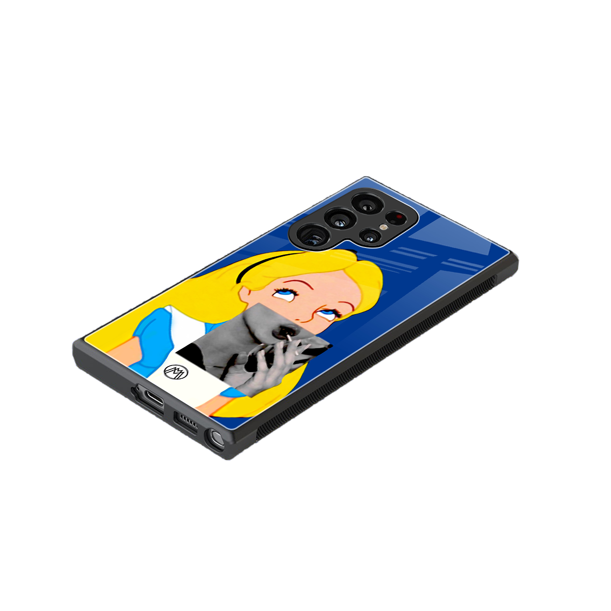 wonderland treat back phone cover | glass case for samsung galaxy s23 ultra