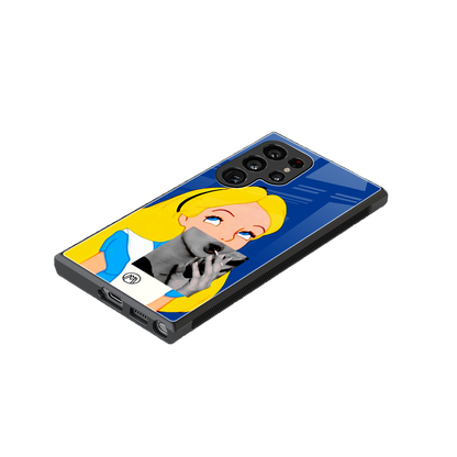 wonderland treat back phone cover | glass case for samsung galaxy s23 ultra