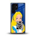 wonderland treat back phone cover | glass case for samsung galaxy s25 ultra
