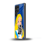 wonderland treat back phone cover | glass case for samsung galaxy s25 ultra