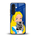wonderland treat back phone cover | glass case for samsung galaxy s24 plus