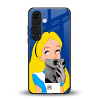 wonderland treat back phone cover | glass case for samsung galaxy s23 plus
