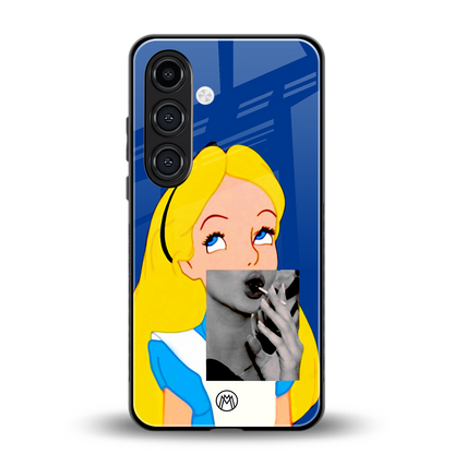 wonderland treat back phone cover | glass case for samsung galaxy s23 plus