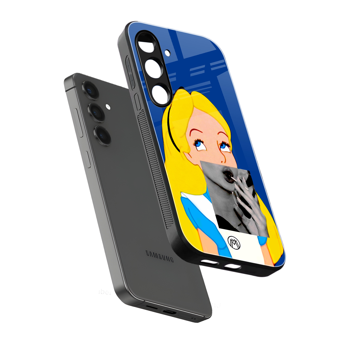 wonderland treat back phone cover | glass case for samsung galaxy s24 fe