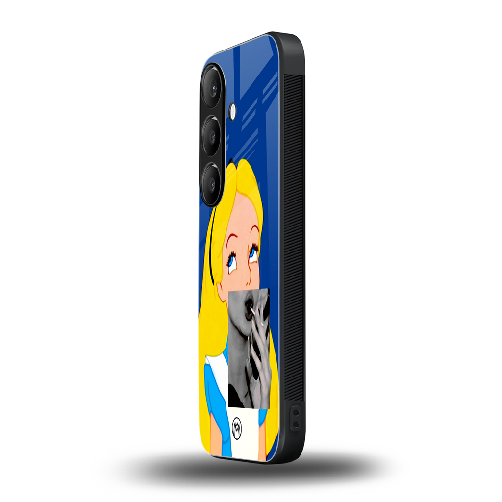 wonderland treat back phone cover | glass case for samsung galaxy s25
