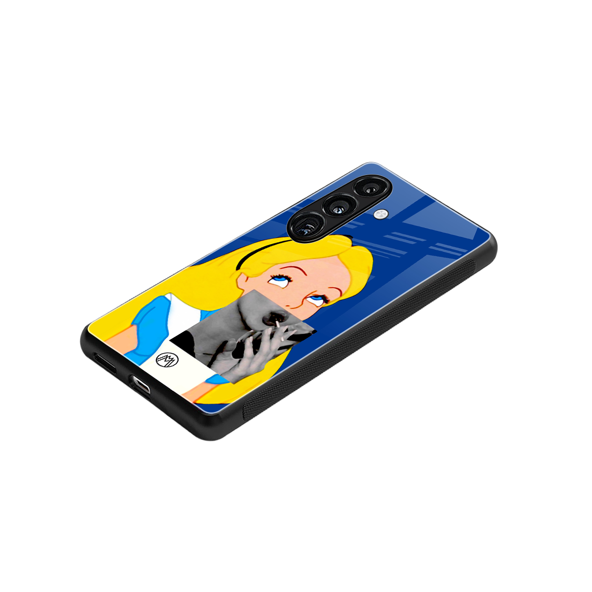 wonderland treat back phone cover | glass case for samsung galaxy s24 fe