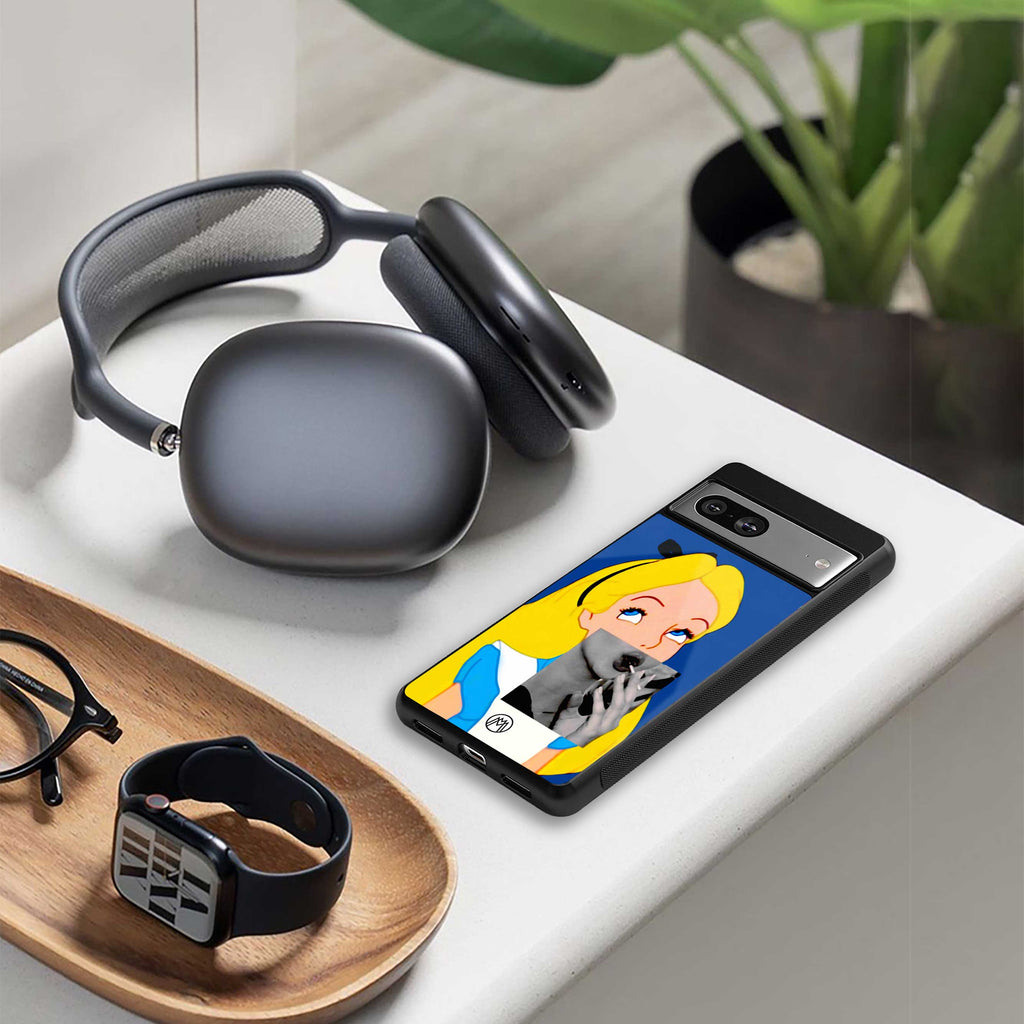 wonderland treat back phone cover | glass case for oneplus nord ce 4 lite