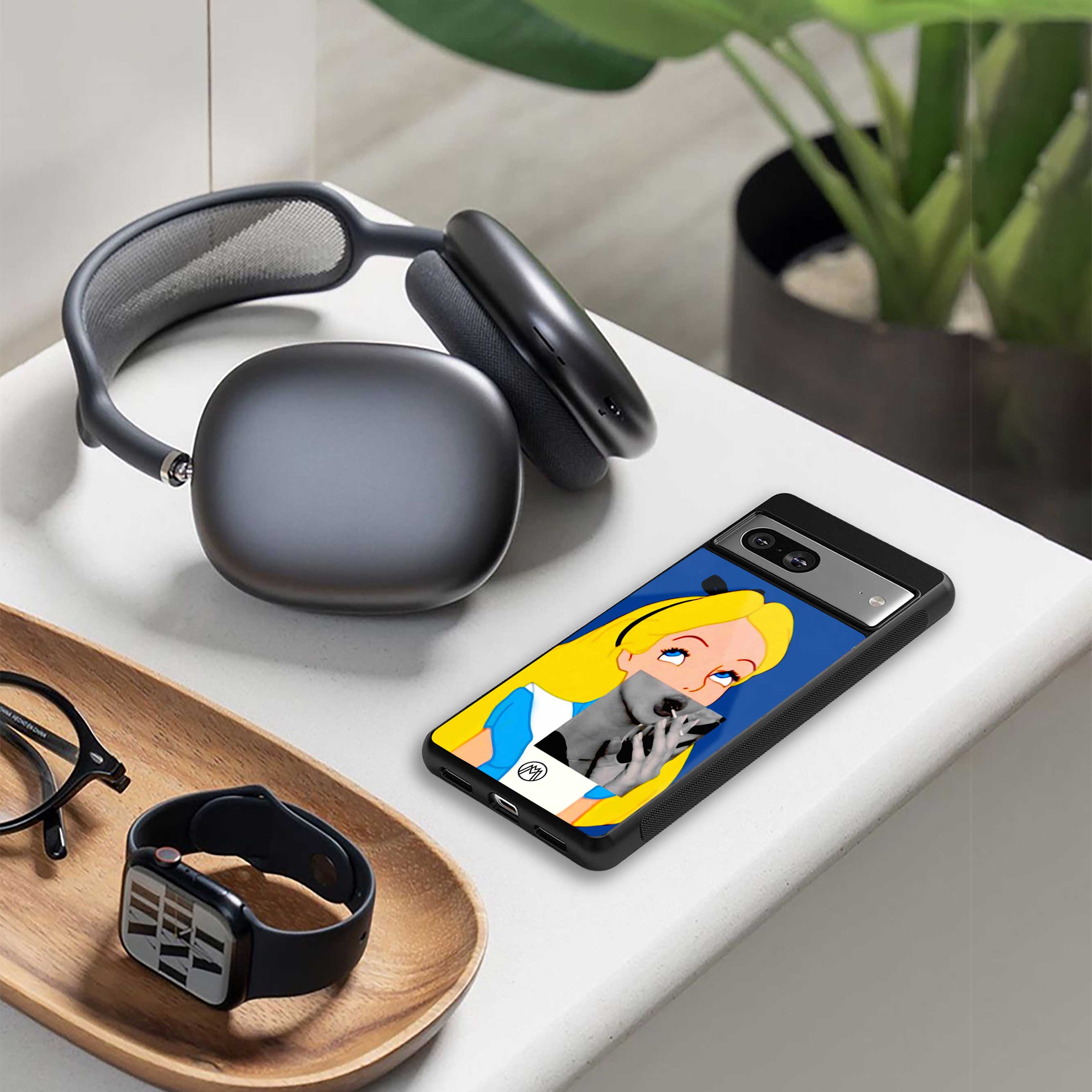 wonderland treat back phone cover | glass case for oneplus nord ce 4 lite