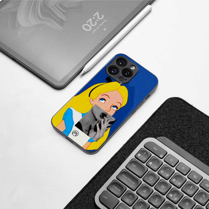 wonderland treat back phone cover | glass case for samsung galaxy s24 ultra
