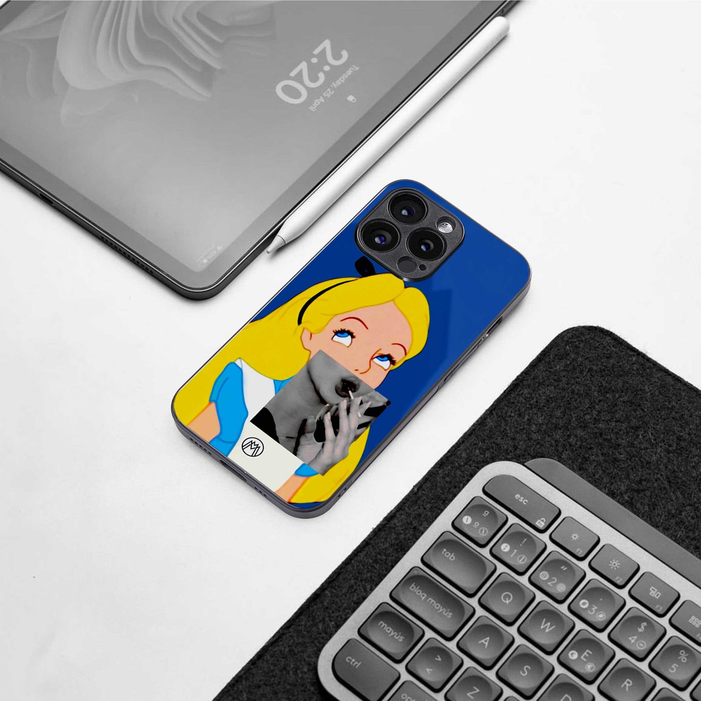 wonderland treat back phone cover | glass case for samsung galaxy s23