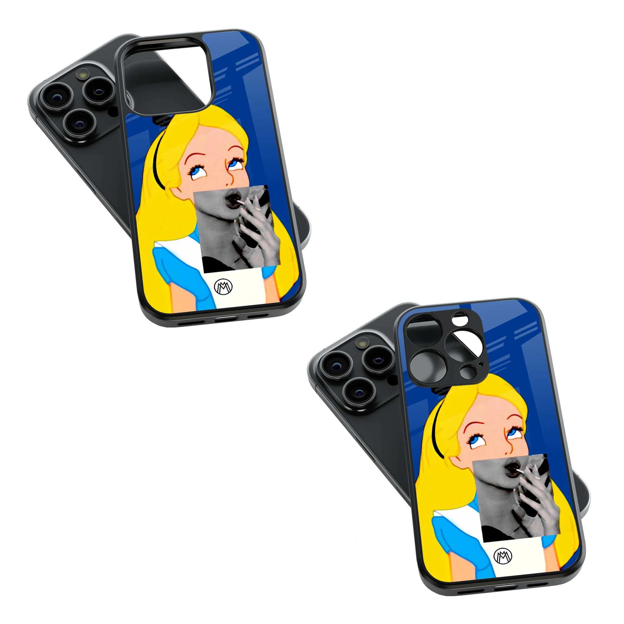 Trendy Glass Back Mobile Case for iPhone, Samsung, Redmi, OnePlus, Google Pixel, Motorola