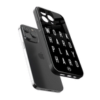 work hard play hard back phone cover | glass case for iphone 16 pro max