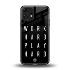 work hard play hard back phone cover | glass case for nothing phone 1