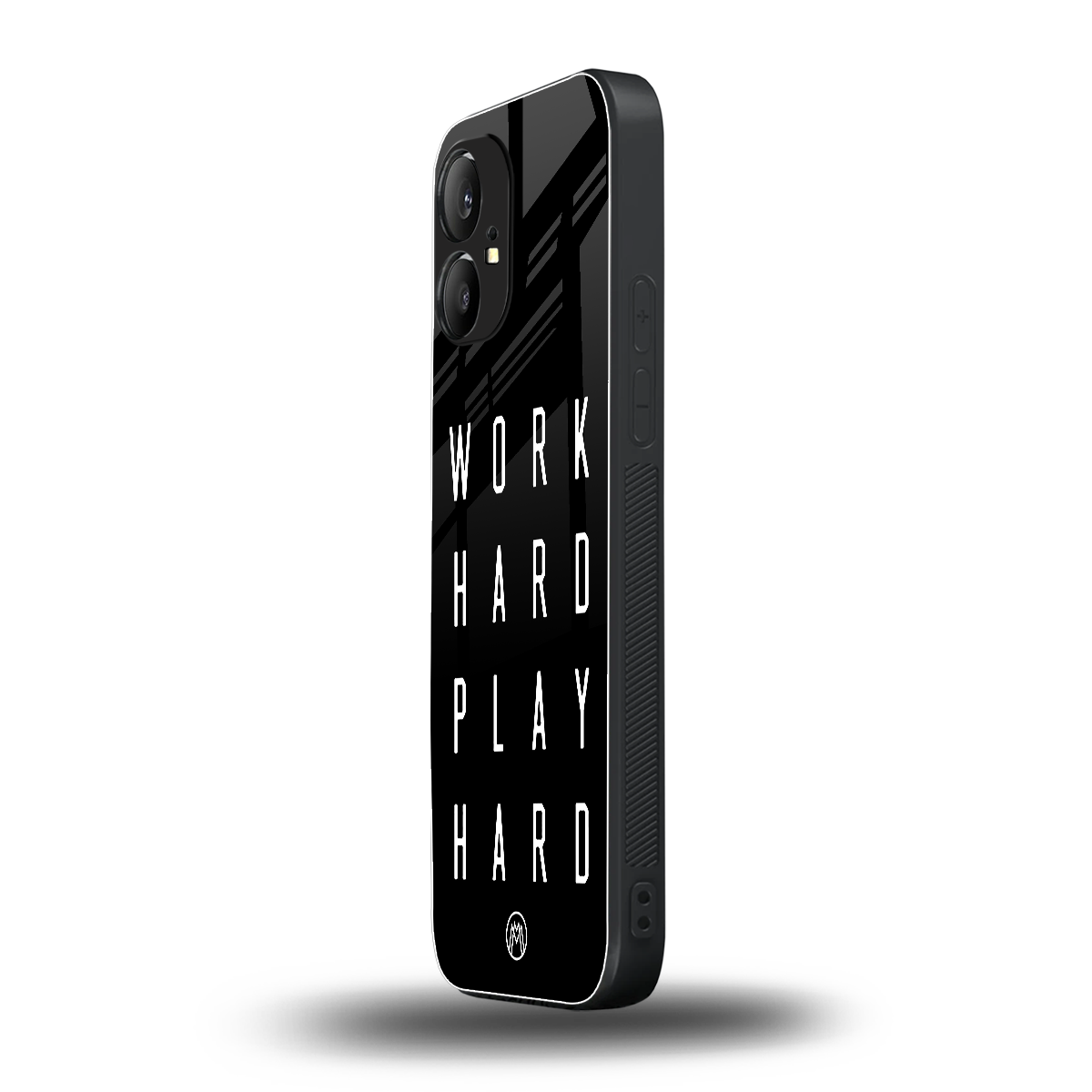 work hard play hard back phone cover | glass case for nothing phone 1