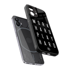 work hard play hard back phone cover | glass case for nothing phone 2