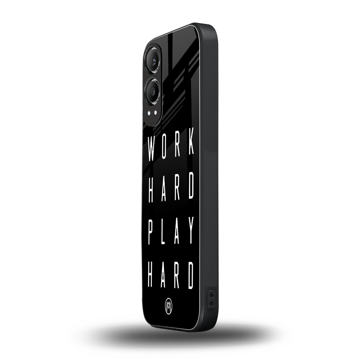 work hard play hard back phone cover | glass case for oneplus nord ce 4 lite