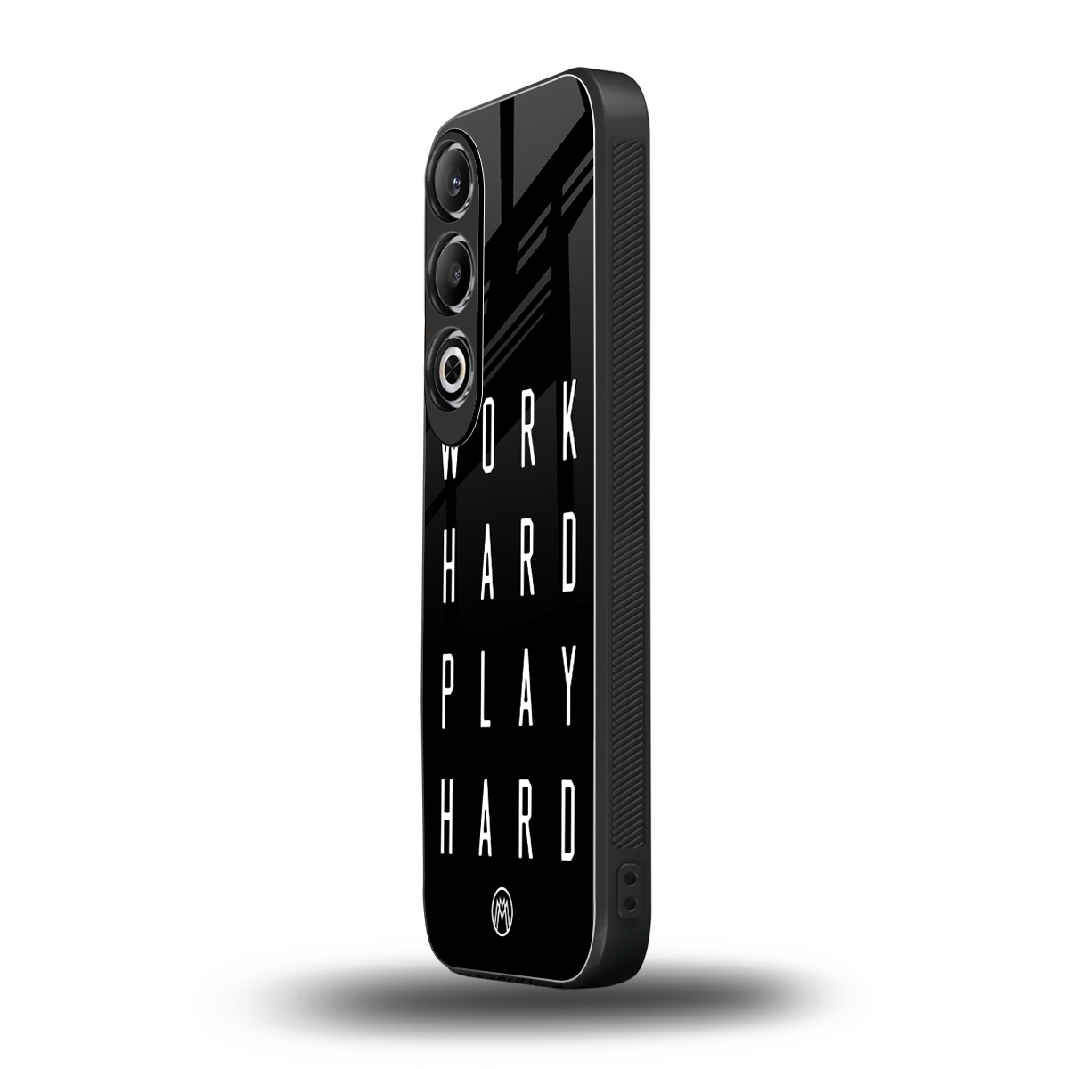 work hard play hard back phone cover | glass case for oneplus nord ce 4