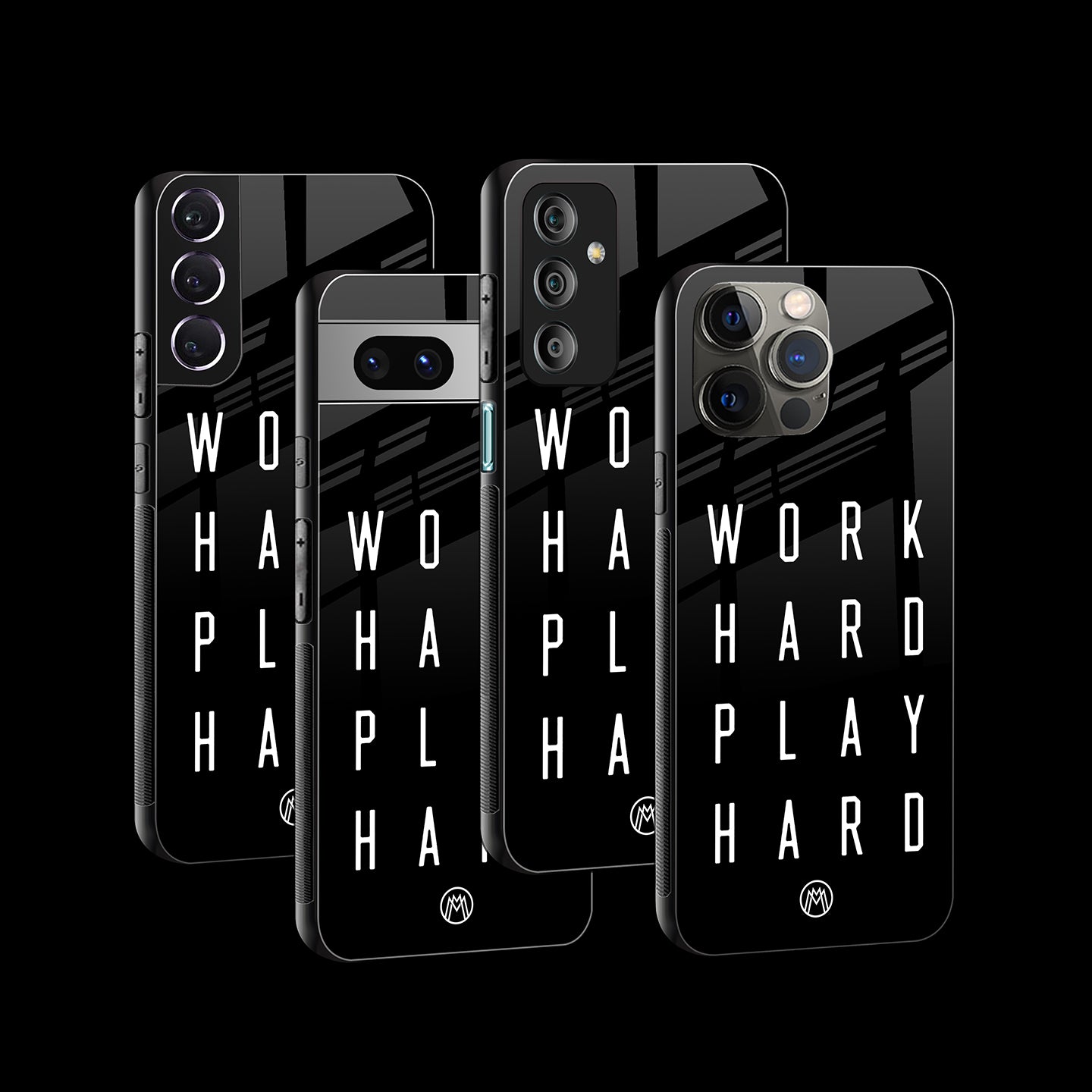 Work Hard Play Hard Phone Cover | Glass Case