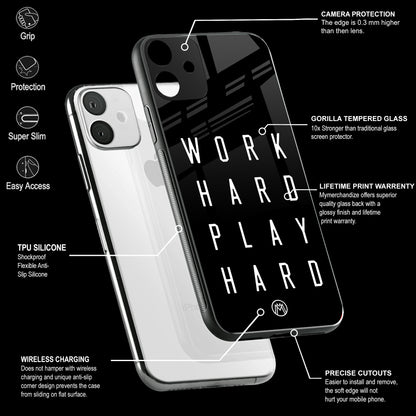 Work Hard Play Hard Phone Cover | Glass Case