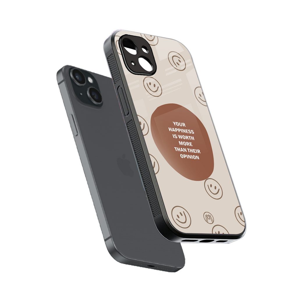 worth back phone cover | glass case for iphone 14 plus