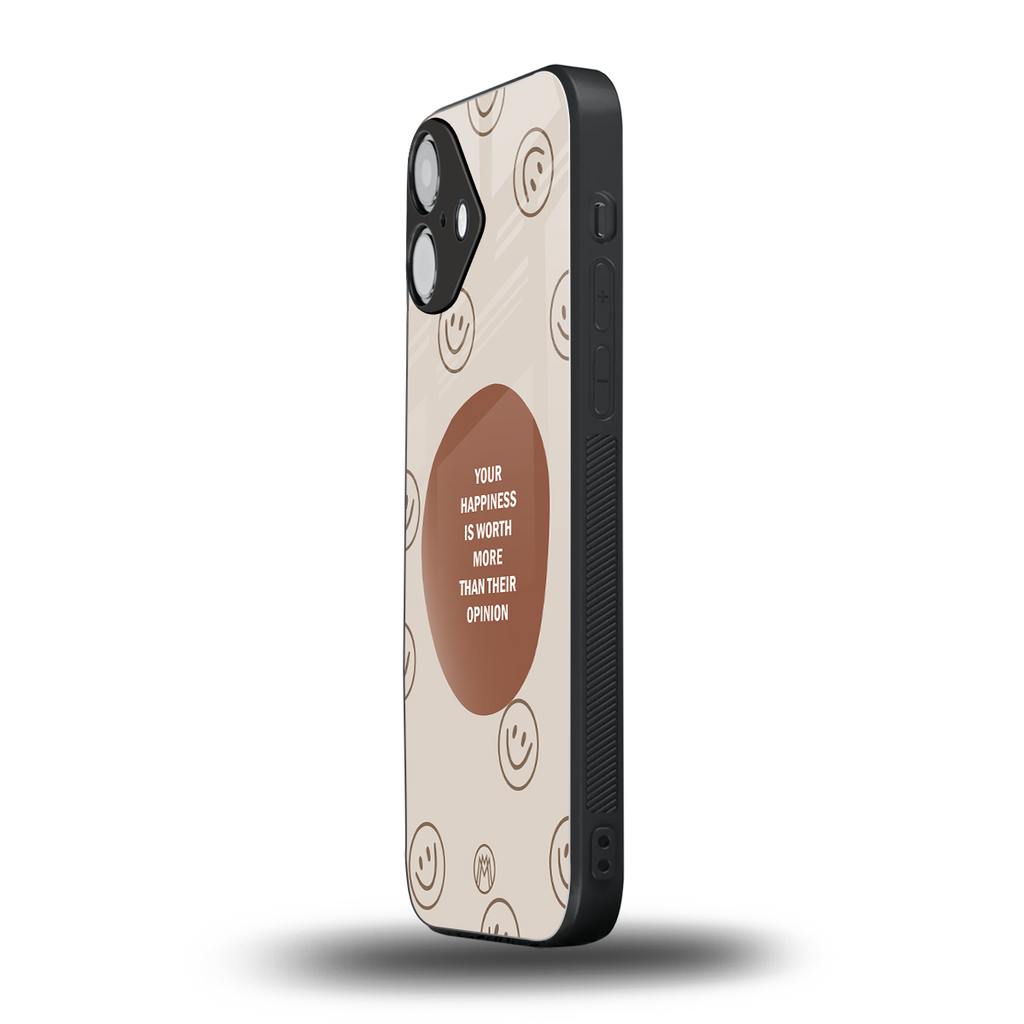 worth back phone cover | glass case for iphone 16 plus