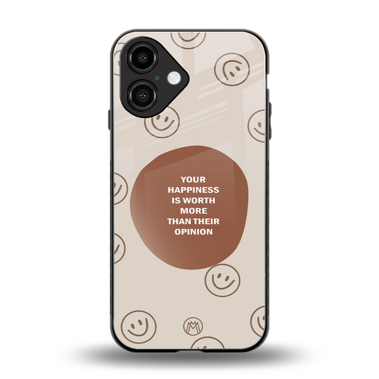 worth back phone cover | glass case for iphone 16