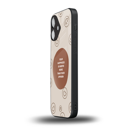 worth back phone cover | glass case for iphone 16