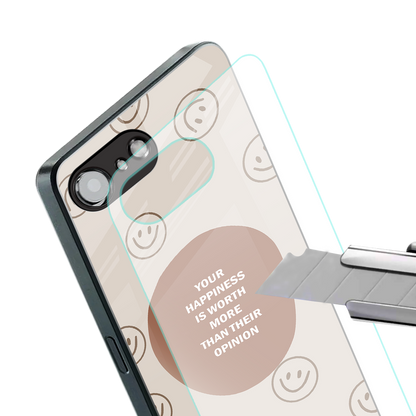 worth back phone cover | glass case for iphone 16e
