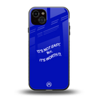 worth it back phone cover | glass case for iphone 14 plus