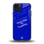 worth it back phone cover | glass case for iphone 15